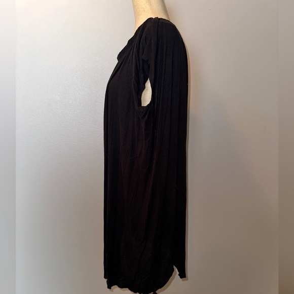 hatch Maternity Women’s One Size Black Off Shoulder Boat Neck Black Tunic Top - Picture 4 of 7